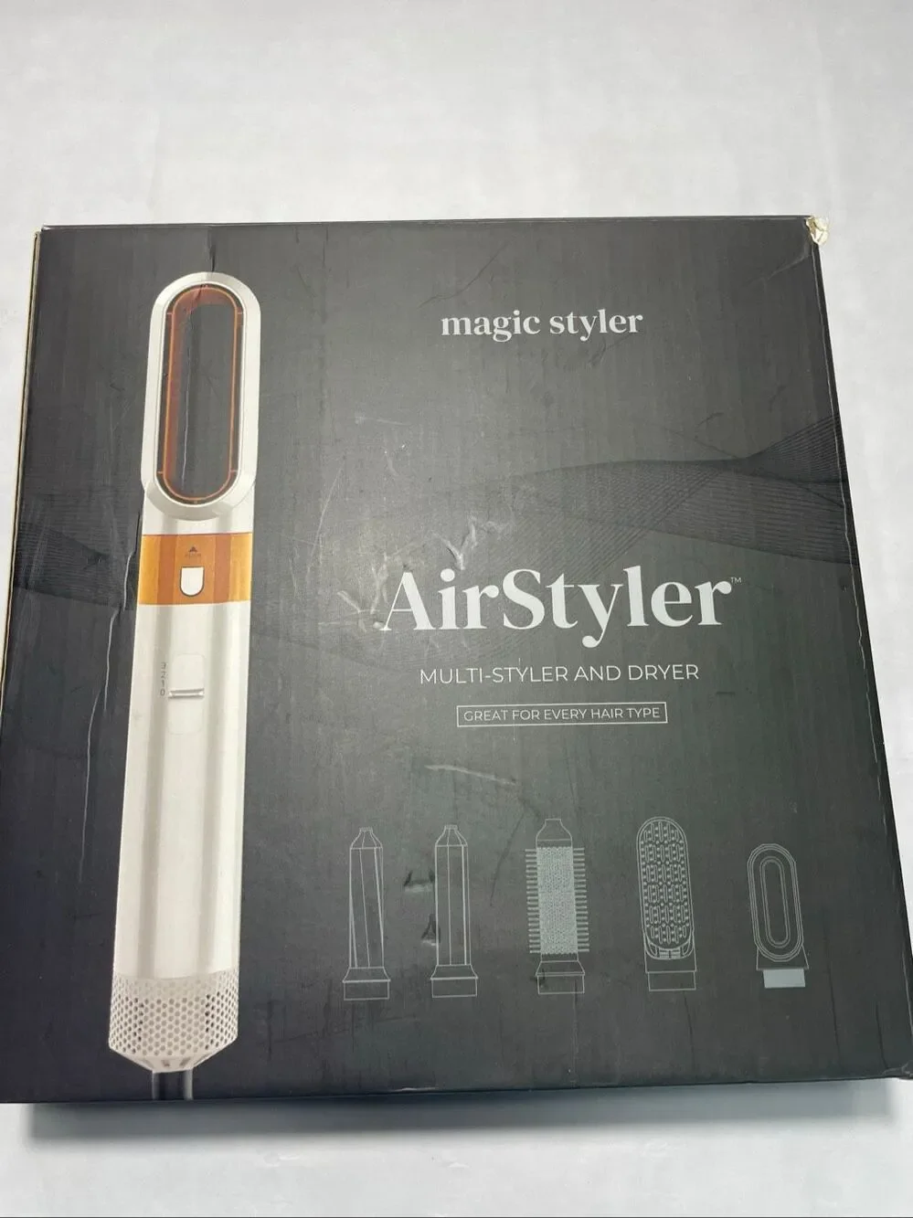 Magic Styler AirStyler 5-in-1 Multi-Styler & Dryer – White/Gold